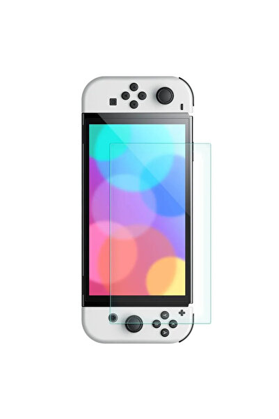 Choice واقي شاشة زجاجي مقوى OLED من قطعة واحدة متوافق مع نينتندو سويتش/ سويتش...