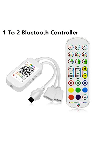 Choice 1 إلى 2 DC12V-24V 4 Pin Bluetooth APP RGB controller، 1 إلى 1 أو 1 إلى...