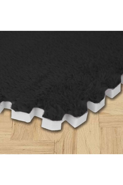 dalip Set 10 Piese Covor tip Puzzle, Flippy, Spumă EVA, 30x30x1 cm, Negru