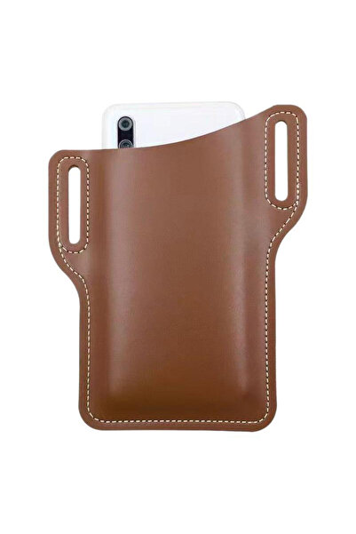 Choice حقيبة خصر من الجلد PU للرجال حقيبة خصر حزام مشبك حافظة هاتف للسفر والم...