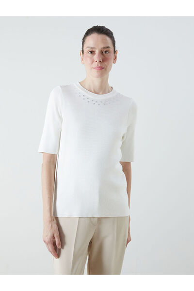 LC Waikiki اختيارات متألقة من متجر شاينينج |   سترة تريكو نسائية بياقة دائرية...