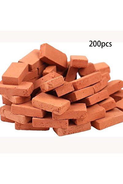Choice Red Brick 200pcs 150/200 Pieces Mini Bricks For Landscaping Miniature ...