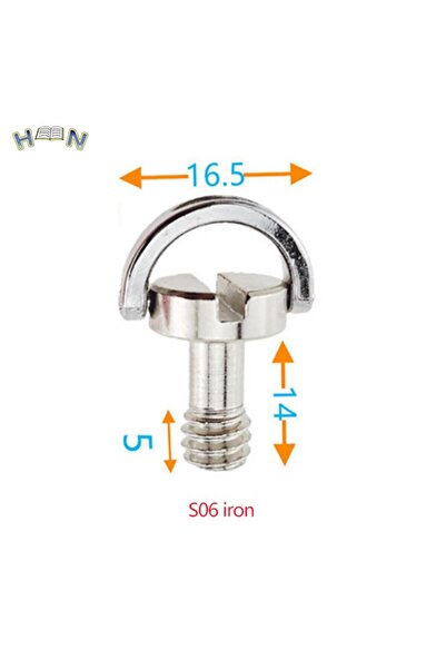 Choice S06 1/4 بوصة حلقة D-ring حامل الكاميرا برغي محول لوحة التحرير السريع ب...