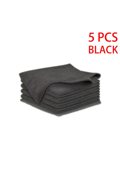 Choice 5 pcs Black 5/10/20pcs Kitchen Towel, Ultra-fine Fiber Light Gray Cleaning Cloth Set, Absorbent, Sof