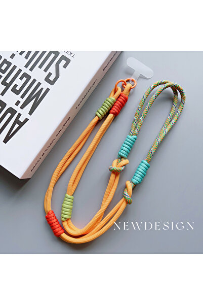 Choice7 بوليستر / نايلون 7 حبل هاتف قابل للفصل وقابل للتعديل حبل عنق للهاتف ا...