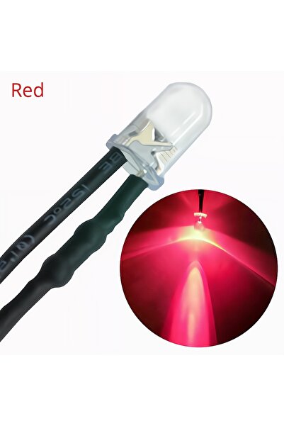 Choice 10PCS Red 1/5/10X 5mm Round Light 20cm Pre Wired LED Emitting Diode Ch...