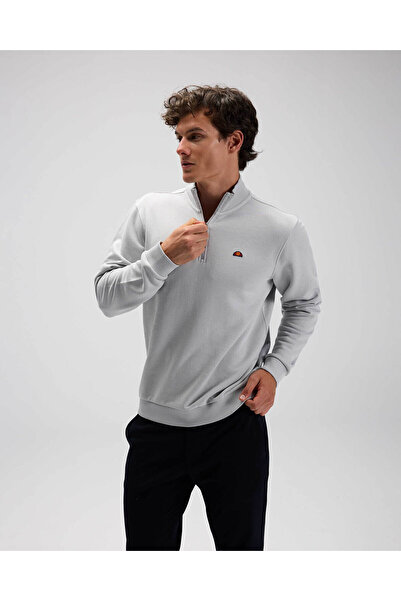 Ellesse Світло-сірий чоловічий світшот з напівзастібкою Em580