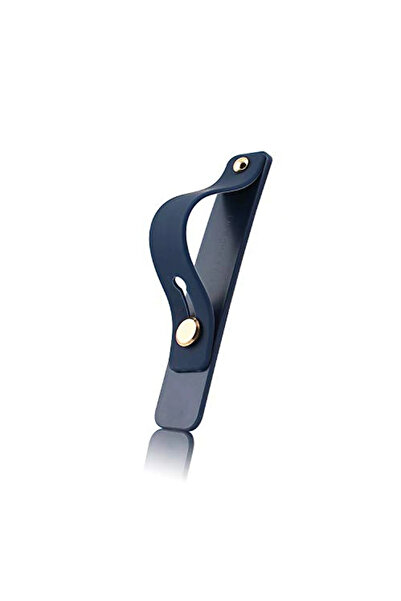 Choice حزام معصم أزرق داكن حزام يد قبضة إصبع حامل هاتف محمول حامل دفع وسحب لو...