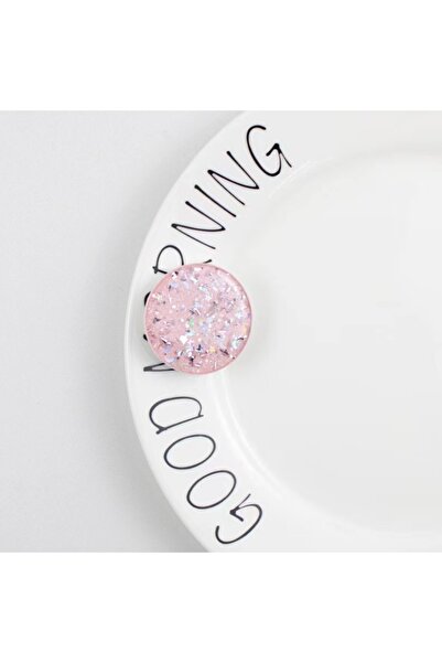 Choice حلقة حامل هاتف وردية لامعة حامل هاتف محمول عالمي حامل إصبع مناسب لـ