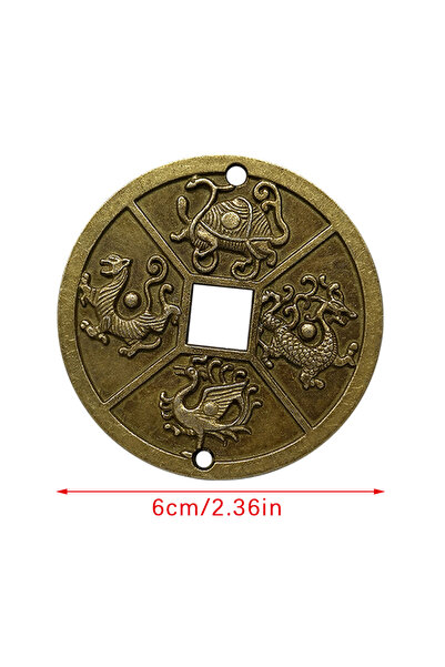 Choice 1 قطعة 1 قطعة حيوانات سماوية صينية قديمة مخلوقات أسطورية عملة فنغ شوي ...