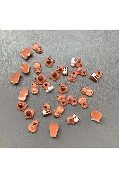 Choice 100pcs mix 100pcs Mini Capybara Miniatures, Animal Figurines Fairy Gar...
