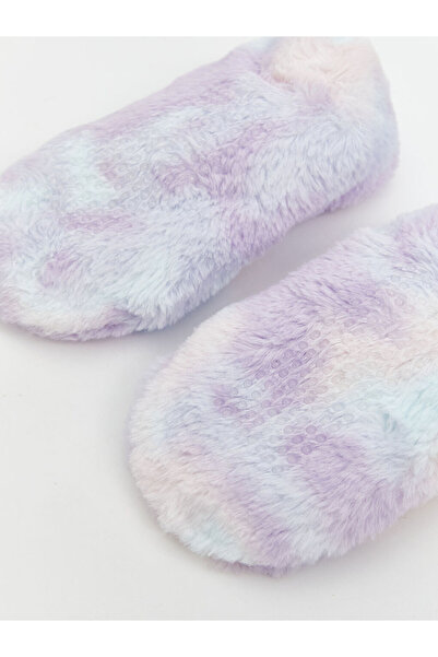 LC Waikiki UZG Store'dan Stilinizi Oluşturun | Stitch ve Angel Desenli Kaydırmaz Tabanlı Kız Çocuk Ev Çorabı