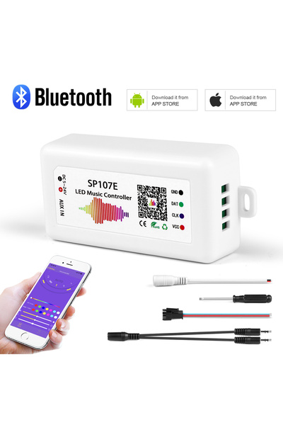 Choice وحدة تحكم شريط LED SP107E وحدة تحكم موسيقى شريط LED لاسلكية متوافقة مع...