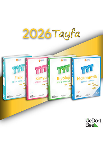 Üç Dört Beş Yayıncılık 345 TYT Matematik Fizik Kimya Biyoloji 2025 Güncel Bas...