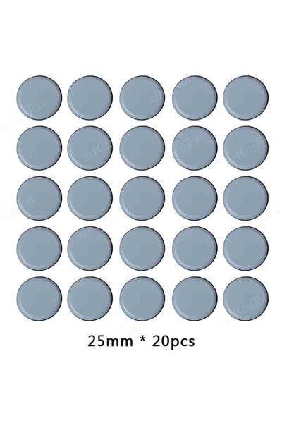 Choice 20 قطعة من وسادات انزلاق الأثاث، 25 مم، لأرجل الطاولات والكراسي، لون أ...