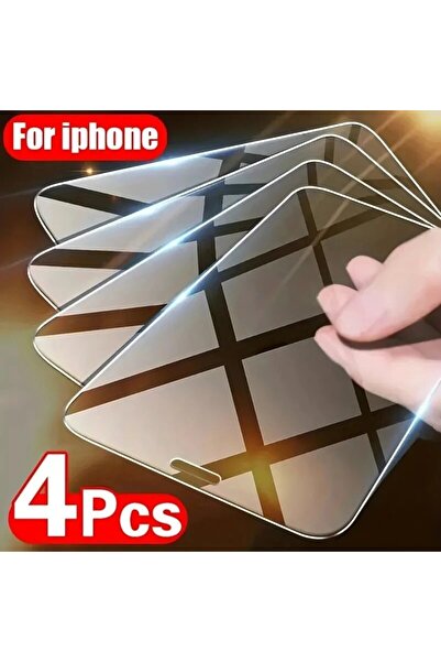 Choice1 زجاج مقوى لهاتف iPhone 13، 4 قطع زجاج مقوى لهاتف iPhone 15 14 13 12 1...