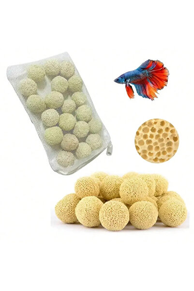 Choice كيس 100 جرام من قطعتين من كرات الترشيح البيولوجية المتميزة لأحواض السم...