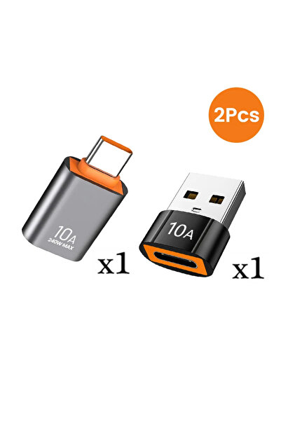 Choice 2 قطعة مختلطة 10A USB 3.0 إلى محول بيانات من النوع C OTG USB C ذكر إلى...