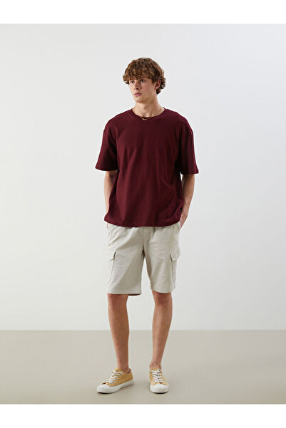 LC Waikiki Slim Fit Men's Cargo Shorts from Uzg Store for Style Enthusiasts