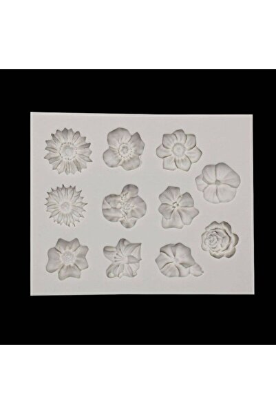 Choice قالب سيليكون على شكل زهور عباد الشمس وردي رمادي لتزيين الكعك وأدوات صن...