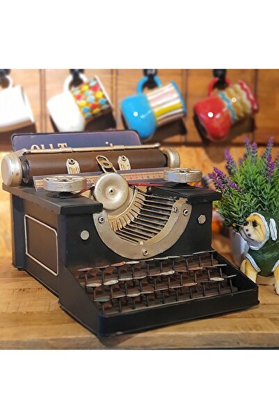 Le Atölye Dekoratif Metal Daktilo Jumbo Boy Siyah