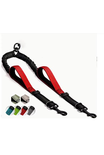 Choice Red Dual Dog Leash Coupler - Comfort Padded Handles, No-Tangle, No-Pul...