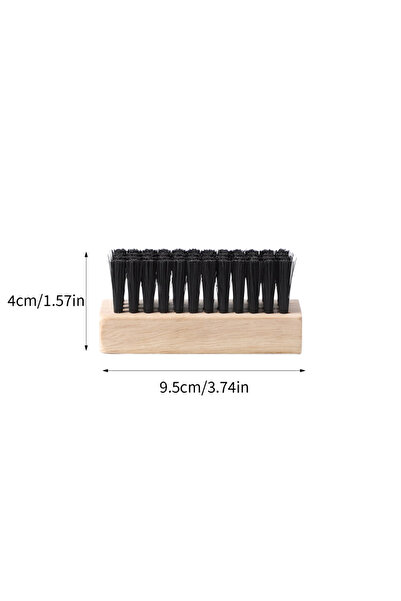 Choice1 1PC Wooden soft bristle brush, small shoe brush, does no harm to shoes, multi-functional cleaning br