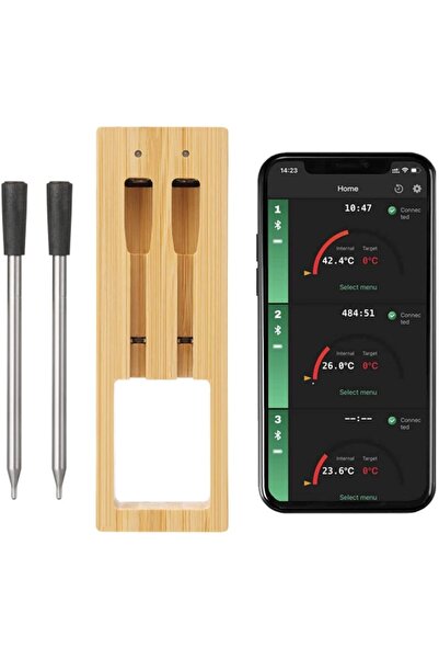 Choice Smart Meat Thermometer, Wireless Food Thermometer Bluetooth with Smart Alert, 300ft Range, IP67 W...