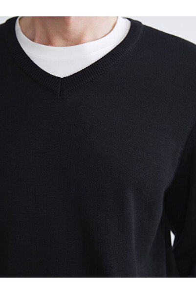 LC Waikiki Блестящи избори от Shining Store | Мъжки плетен пуловер с V-образно деколте