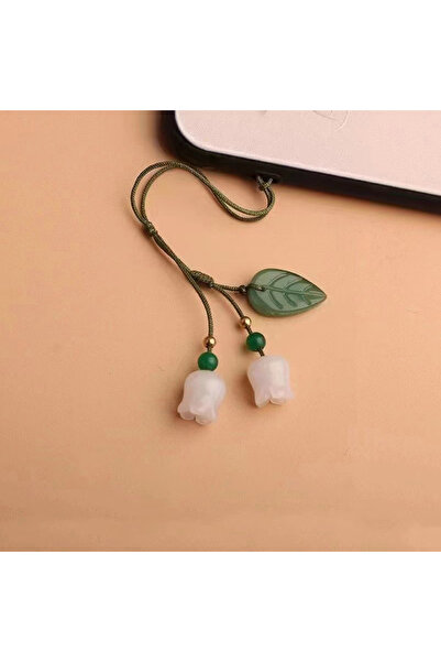 Choice 1 قطعة قلادة هاتف سحرية زهور الأوركيد قلادة سلسلة هاتف حزام حبل