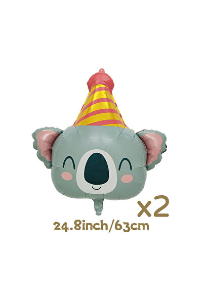 Choice بالون من الألومنيوم على شكل حيوان كوالا آخر، كسلان، أسد، دب، زرافة، نم...