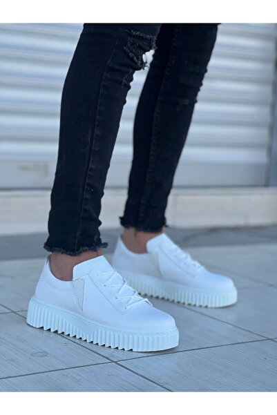 aradimtaradim KB-X502 Kuback Високи мъжки обувки с бяла подметка и еластична лента