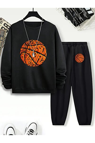 Cevval Παιδικό φούτερ και φούτερ με λαιμόκοψη με στάμπα 3 νήματα για το φθινόπωρο/το χειμώνα