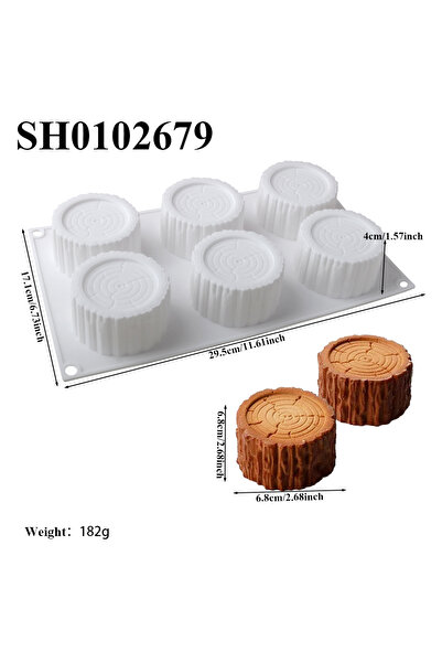 Choice SH0102679 جديد وصول تصميم جذع السيليكون قالب الكيك الفرنسي موس فورستا ...