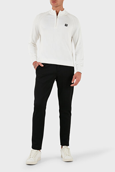 HUGO Logolu Regular Fit Yarım Fermuarlı Dik Yaka Kazak Erkek KAZAK 50543786 102