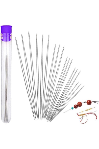 choice2 مجموعة إبر خرز KRABALL من 3 قطع - 18 قطعة، إبر خرز طويلة ومستقيمة ذات...