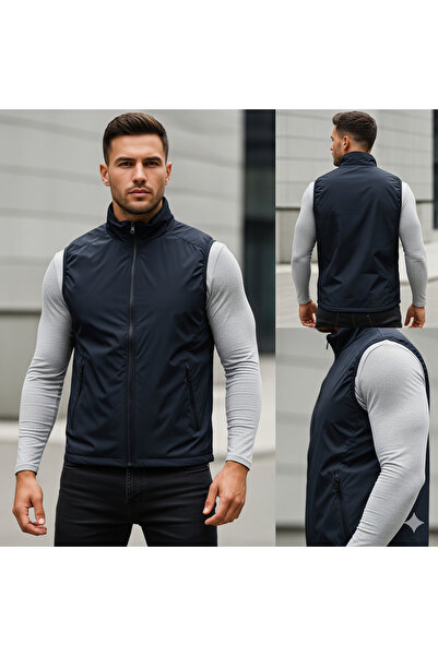 akyıldız iş elbiseleri МЪЖКА ЯКЕТА Яке с 3 джоба и цип, тъмно синьо