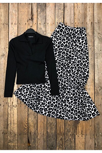 Tuğba Ceylin Butik Double Suit Skirt Blouse