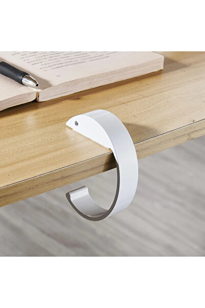 Choice B-White حقيبة معلقة خطاف محمول مكتب الطالب جانب حقيبة معلقة الأثرية قابلة للإزالة حقيبة يد متنقلة Ho