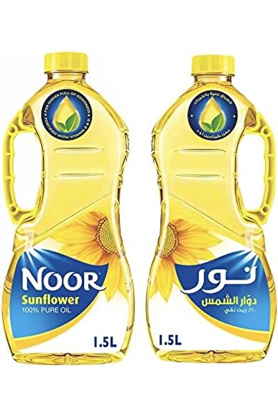 Noor زيت عباد الشمس، عبوة 1.5 لتر، 2 عبوات