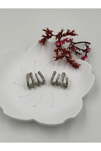 fmaccesories Women's Earrings Stainless Steel Color and Size Are Designed in ...