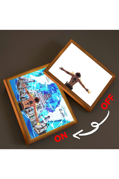 Choice USB Plug One 07 A5(23x17cm) Anime Light Painting Photo Frame One Piece...