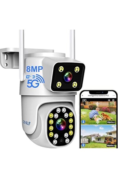Generic 2NLF Dual Lens Outdoor Security Camera Wireless 5G/2.4G
