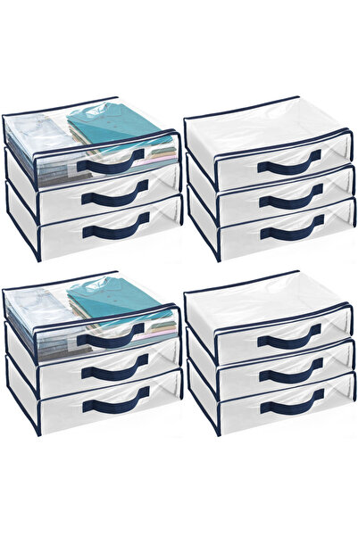 Choice 12 قطعة زرقاء 6/12 قطعة أكياس تخزين ملاءات السرير من مادة البولي فينيل...