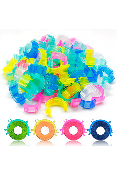 Choice 100 قطعة 100 قطعة مشبك بكرة بلاستيكية مشبك بكرة خياطة مع وظيفة قفل الخ...