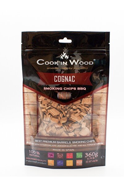 cookinwood Aschii pentru afumare din lemn de stejar, infuzat cu aroma de Cogn...