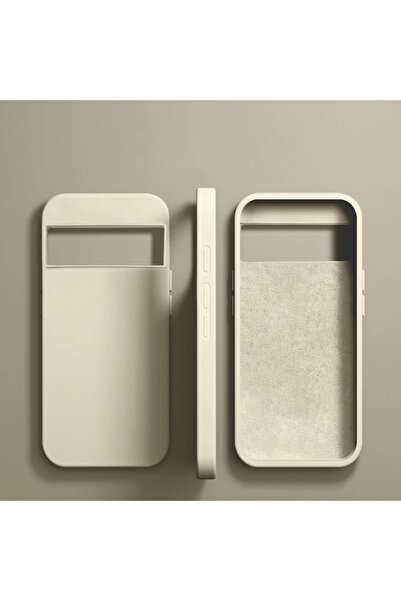 Choice لحافظة هاتف Pixel 8 بيضاء فاخرة من السيليكون السائل الأصلي لهاتف Googl...