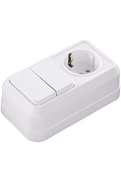 STOREMAX Sersashop Double Commutator Grounded Socket White 266450