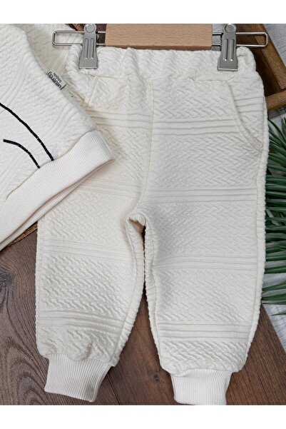 ADDA Cotton Teddy Bear Printed Embroidered Cycling Collar 2-Piece Baby Boy Set