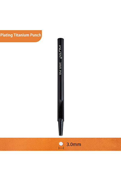 Choice 3 مم - قطعة واحدة WUTA 1-10 قطع مجموعة أدوات تثقيب الجلد المطلي بالتيت...